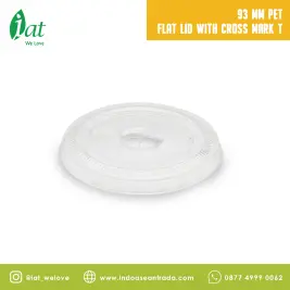 93 MM PET Flat Lid