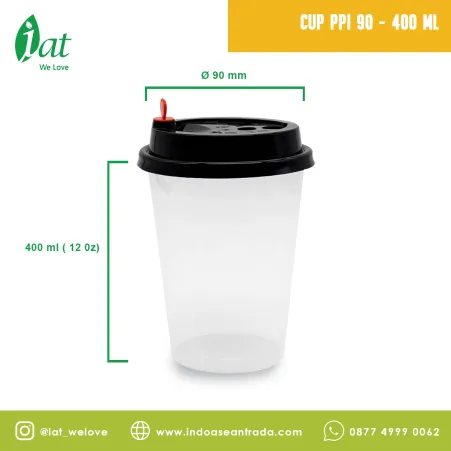Beverage Cups Cup PPI 90 - 12 OZ 1 cup_black_cup_ppi_90_400ml