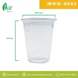 Cup PET 93  1214 OZ