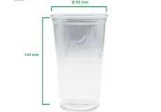 Beverage Cups Cup PET 93 - 22 OZ 1 cup_pet_93__22_oz_h