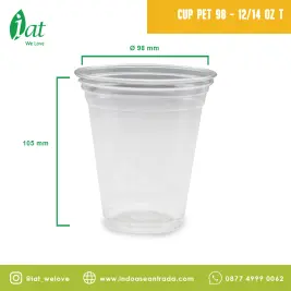 Cup PET 98  1214 OZ