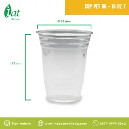 Cup PET 98  16 OZ