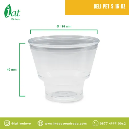 Fruits / Salad Container Deli S 16 OZ Container 1 deli_s