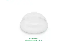 Fruits / Salad Container Deli Half Dome Lid (D116 mm) Outer Lock 1 dome_lid