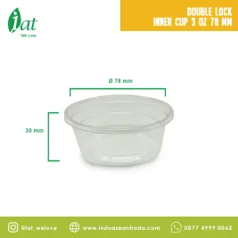 Double Lock Inner Cup 3 OZ D78  90 ml 