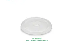 Beverage Cups 98 MM PET Flat Lid 1 flat_lid