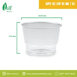 GPPS Ice Cup 7 oz D85 mm  210 ml