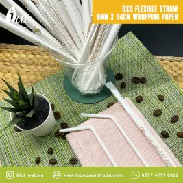 OXO Flexible Straw 6MM X 24CM Wrapping Paper