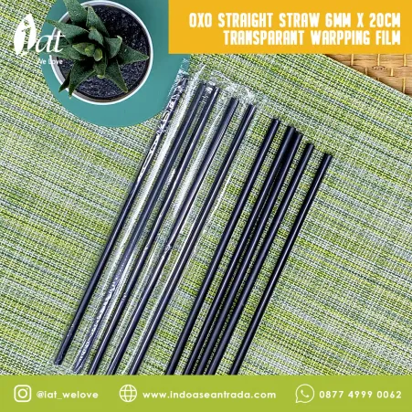 Eco Friendly Materials OXO Straight Straw 6MM X 20CM Transparant Wrapping Film 1 oxo_straight_straw_6mm_x_20cm