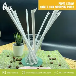 Paper Straw 12MM X 21CM Wrapping Paper