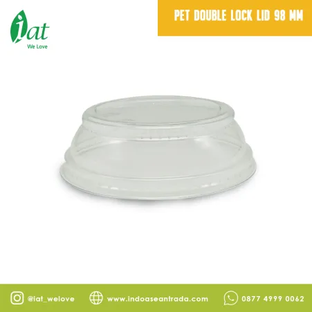 Beverage Cups 98 MM PET Double Lock Lid 1 pet_double_lock_lid_98_mm