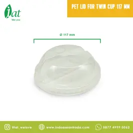 PET Lid for Twin Cup 117 mm