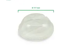 Beverage Cups PET Lid for Twin Cup (117 mm) 1 pet_lid_for_twin_cup_117_mm