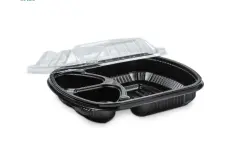 Take away dishes PP Food Container + PET Lid (3 Compartment) 1 pp_food_container