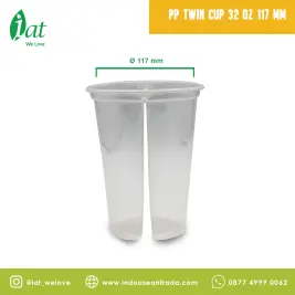 PP Twin Cup 32 oz D117  1000 ml