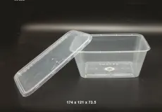 Take away dishes PPI TW Rectangle 1000ml V 1 ppi_tw_rectangle_1000_ml_v