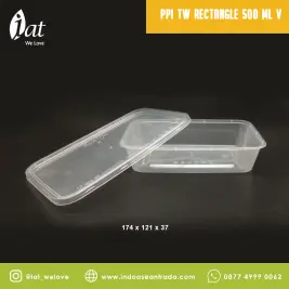 PPI TW Rectangle 500ml V