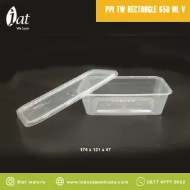 PPI TW Rectangle 650ml V
