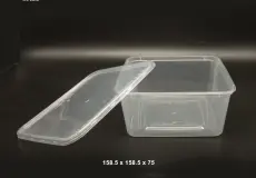 Take away dishes PPI TW Square 1500ml V 1 ppi_tw_square_1500_ml_v