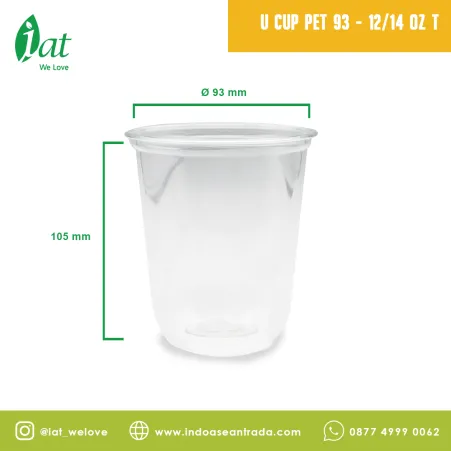 Beverage Cups U Cup PET 93 12/14 OZ 1 u_cup_pet_93__1214_oz_t