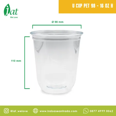 Beverage Cups U Cup PET 98 - 16 OZ 1 u_cup_pet_98__16_oz_h