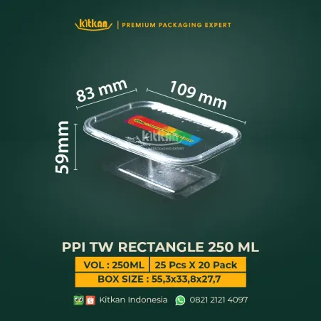 Rectangle Food Container PPI TW RECT 250 ML  1 ~dl/2026/4/13/ppi_tw_rect_250