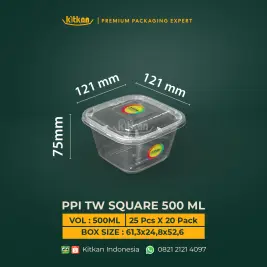 PPI TW Square 500ml