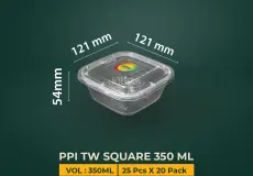 Square Food Container PPI TW Square 350ml 1 ~dl/2026/4/13/tw_sqr_350