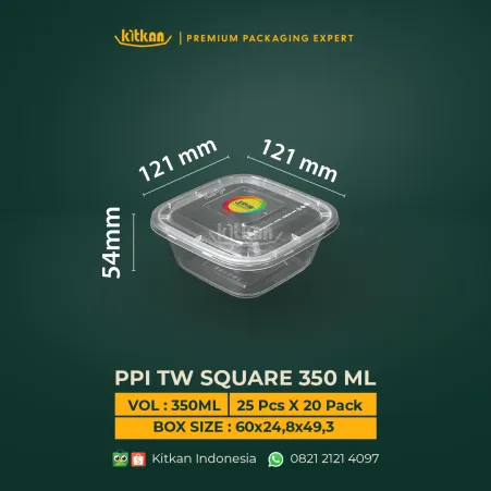 Square Food Container PPI TW Square 350ml 1 ~dl/2026/4/13/tw_sqr_350