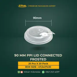 90 MM PPI LID CONNECTED FROSTED