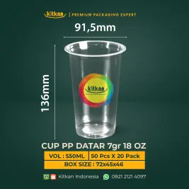 CUP PP 92 -18 OZ DATAR