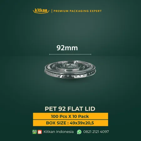 PET Cup PET 92 FLAT LID 1 ~dl/2026/4/14/pet_92_flat_lid