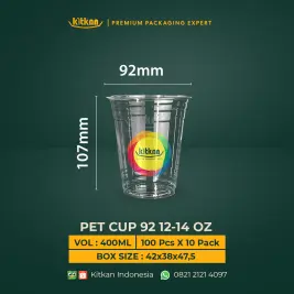 PET CUP 92 12-14 OZ