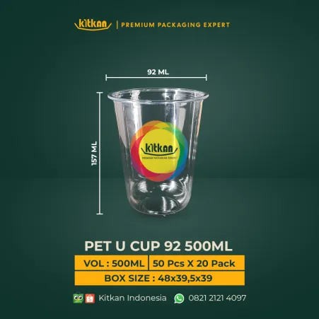 PET Cup U CUP PET 92 16 OZ 1 ~dl/2026/4/14/pet_u_cup_92_500ml