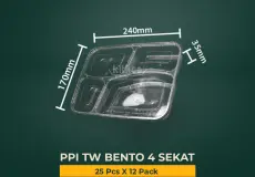 Compartment Food Container PPI TW BENTO 4 COMPARTMENT (FLAT LID) 1 ~dl/2026/4/14/tw_bento_4_sekat_copy