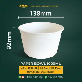 PAPER BOWL 1000 ML