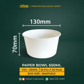 PAPER BOWL 650 ML