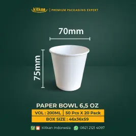 PAPER BOWL 6,5 OZ