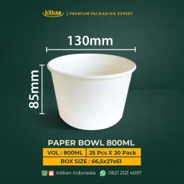 PAPER BOWL 800 ML