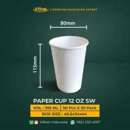 PAPER CUP 12 OZ SW