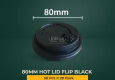 Paper Cup 80 MM HOT PAPER LID FLIP BLACK 1 ~dl/2026/4/22/80_mm_paper_flip_lid_black