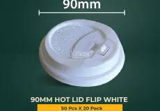Paper Cup 90 MM HOT LID FLIP WHITE 1 ~dl/2026/4/22/90_mm_paper_lid_flip