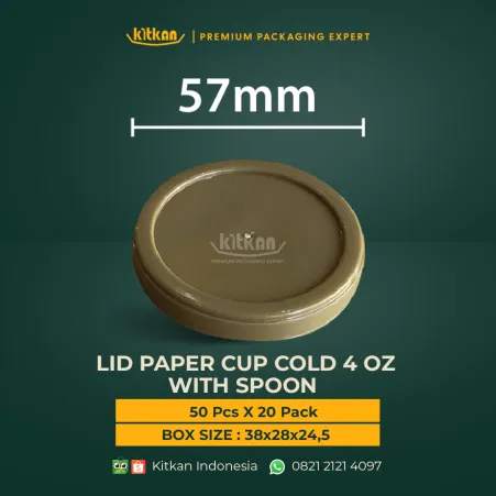Paper Cup LID PAPER CUP COLD 4 OZ SPOON BROW 1 ~dl/2026/4/22/lid_paper_cup_cold_4oz_with_spoon