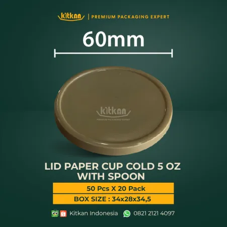 Paper Cup LID PAPER CUP COLD 5 OZ SPOON BROWN 1 ~dl/2026/4/22/lid_paper_cup_cold_5oz_with_spoon