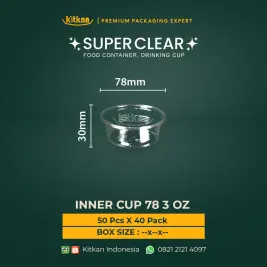Inner Cup 78mm 3oz